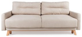 Beżowa sofa rozkładana Bonami Selection Pop