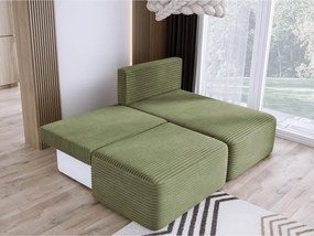 Narożnik TILIA wolnostojący układ L strona Prawa z funkcją spania w tkaninie Tilia 37