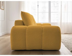 Musztardowa sofa z tkaniny szenilowej 278 cm Everest – Bobochic Paris