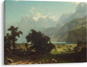 Obraz - Albert Bierstadt, Lake Lucerne, reprodukcje (70x50 cm)