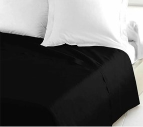 Pościel płaska 100% bawełny Czarny 240x300 cm