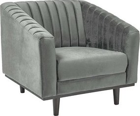 Fotel ASPREY VELVET 1 szary