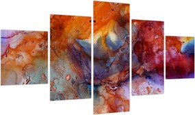 Obraz - Abstrakcyjna sztuka tuszu (125x70 cm)