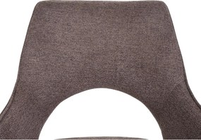 Krzesło do jadalni MCW-K30 (zestaw 6 sztuk),  brąz-ciemny brąz