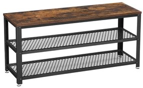 Szafka na buty DAVOR brązowa/czarna