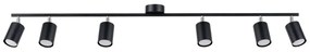 Listwa oświetleniowa LEMMI 6L czarna SOLLUX  LIGHTING