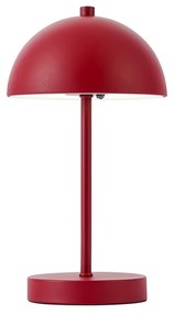 Zewnetrzna Zewnętrzna lampa stołowa ciemnoczerwona z LED, 3-stopniowy ściemniacz, IP44, ładowalna - Keira Nowoczesny Oswietlenie zewnetrzne