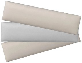 PROMOCJA Tapicerowany panel ścienny FRAME PAROS 15x90 cm, kremowy II gatunek