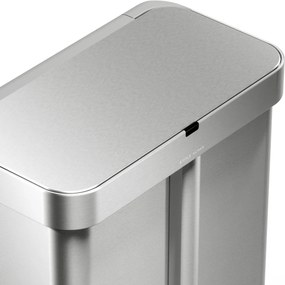 Simplehuman Bezdotykowy kosz z obsługą głosową do segregacji odpadów 58 l, stal nierdzewna