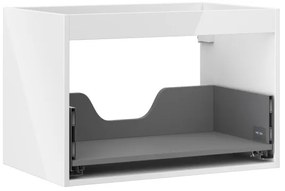 Mexen Box-A korpus szafki podumywalkowej 70 cm, 1 szuflada, biały połysk - 91AX0-0700-470-1-00