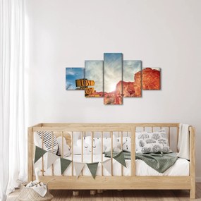 Obraz wskaźnika z napisem (125x70 cm)