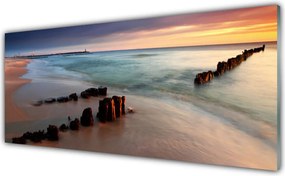 Szkło nad Blatem Tropikalne Wybrzeże Oceanu