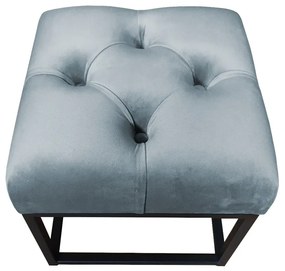Pufa CHARLIE BL VELVET szara ATOS