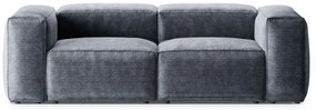 Szaroniebieska sztruksowa sofa 224 cm Bergamo – Cosmopolitan Design