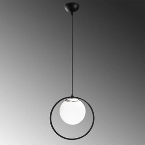 Czarna metalowa lampa wisząca Opviq lights Vivi