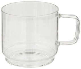 Szklane filiżanki do kawy na stojaku GLASS, 300 ml