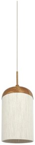 Lampa wisząca w naturalnym kolorze z tekstylnym kloszem ø 27,5 cm Dania – Light &amp; Living