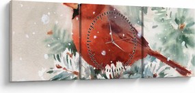 Obraz - Kardynał (z zegarem) (90x30 cm)