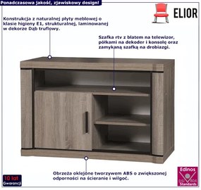 Szafka RTV stojąca dąb truflowy - Rectano 13X