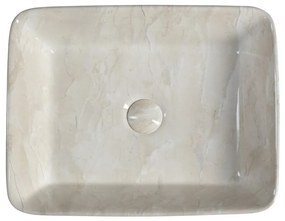 Beżowa ceramiczna umywalka 47,5x37,5 cm Dalma – Sapho