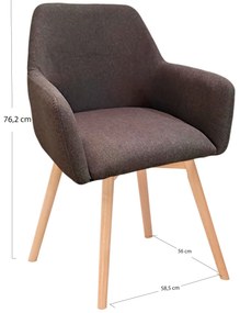 Krzeso z tkaniny Bellu