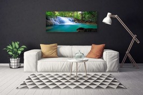 Obraz canvas na ścianę Ukryty Wodospad w Głębi Lasu