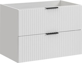 Szafka łazienkowa pod umywalkę wpuszczaną Adel 80 cm, biały mat