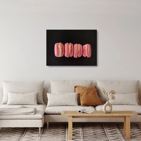 Obraz na szkle - makaroniki (70x50 cm)