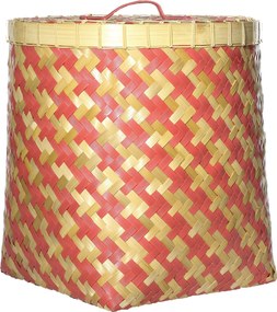 Kosz z pokrywą Stripes 45x47cm