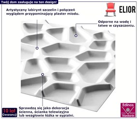 Panele ścienne 3D na wzór plastra miodu - Olexis 4X