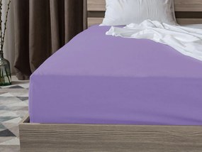 PrzytulneMieszkanie.pl Prześcieradło jersey EXCLUSIVE jasny fiolet 180 x 200 cm