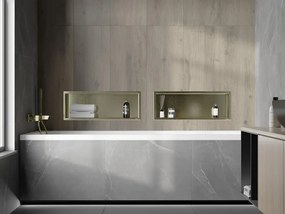 Mexen X-Wall-R półka wnękowa z kołnierzem 60 x 20 cm, złota szczotkowana - 1950602010