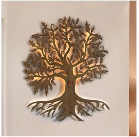 Li-Go 5729/DUB2 - LED dekoracja ścienna z czujnikiem LED/10W/5V 90x110 cm dąb