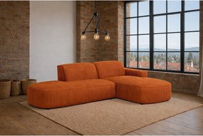 Narożnik Cursal Atelier, tkanina Poso, Miedziany, Prawy