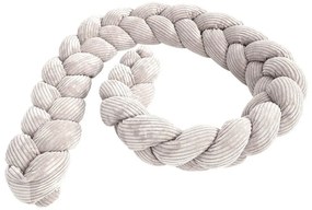 Kremowy sztruksowy ochraniacz do łóżeczka 200 cm – Meowbaby