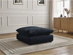 Ciemnoniebieski podnóżek z tkaniny szenilowej Neil – Bobochic Paris