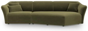 Zielony aksamitny narożnik Tokyo – Cosmopolitan Design