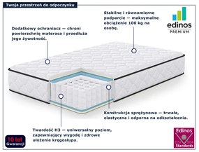 Materac sprężynowy z pokrowcem 120x200 cm  L9-A28