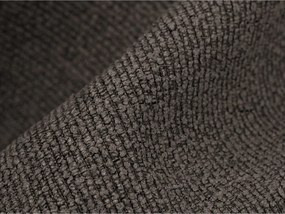 Brązowy narożnik z materiału bouclé (prawostronny/z szezlongiem) Aloha – Makamii