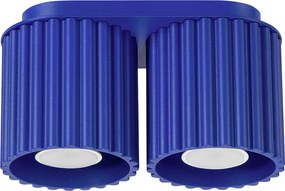 Lampa Sufitowa Minimalistyczny Aura, Aluminium - 2 Źródło - L.21 X H.12 Cm - Ultramaryna