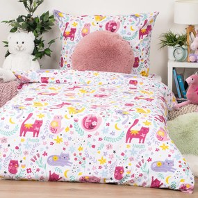 4Home Dziecięca pościel bawełniana Playful Paws, 140 x 200 cm, 70 x 90 cm, 140 x 200 cm, 70 x 90 cm