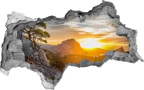 naklejka fototapeta 3D widok Zachód słońca