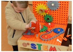 Masterkidz drewniany warsztat xxl montessori stem z narzędziami