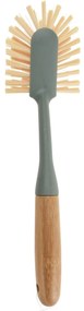 Szczotka do zmywania z uchwytem bambusowym, 28 x 7 x 6 cm