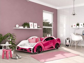 Łóżko dziecięce samochód bolid Spidi III 90x180 auto wyścigowe z stelażem flex