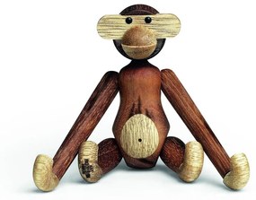 Figurka z litego drewna Kay Bojesen Denmark Monkey Teak