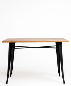 Prostoktny stó z naturalnego drewna Torix 120 x 60 cm