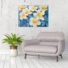 Obraz na szkle - Tropikalne krzewy (70x50 cm)
