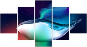 Obraz - Wieloryb w kosmosie (125x70 cm)