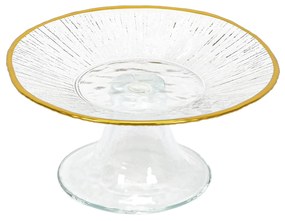 Patera na ciasto ze złotą obwódką DATURA, 15 cm